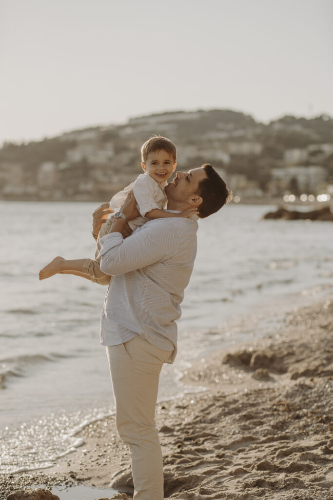 séance photo père fils à Bandol