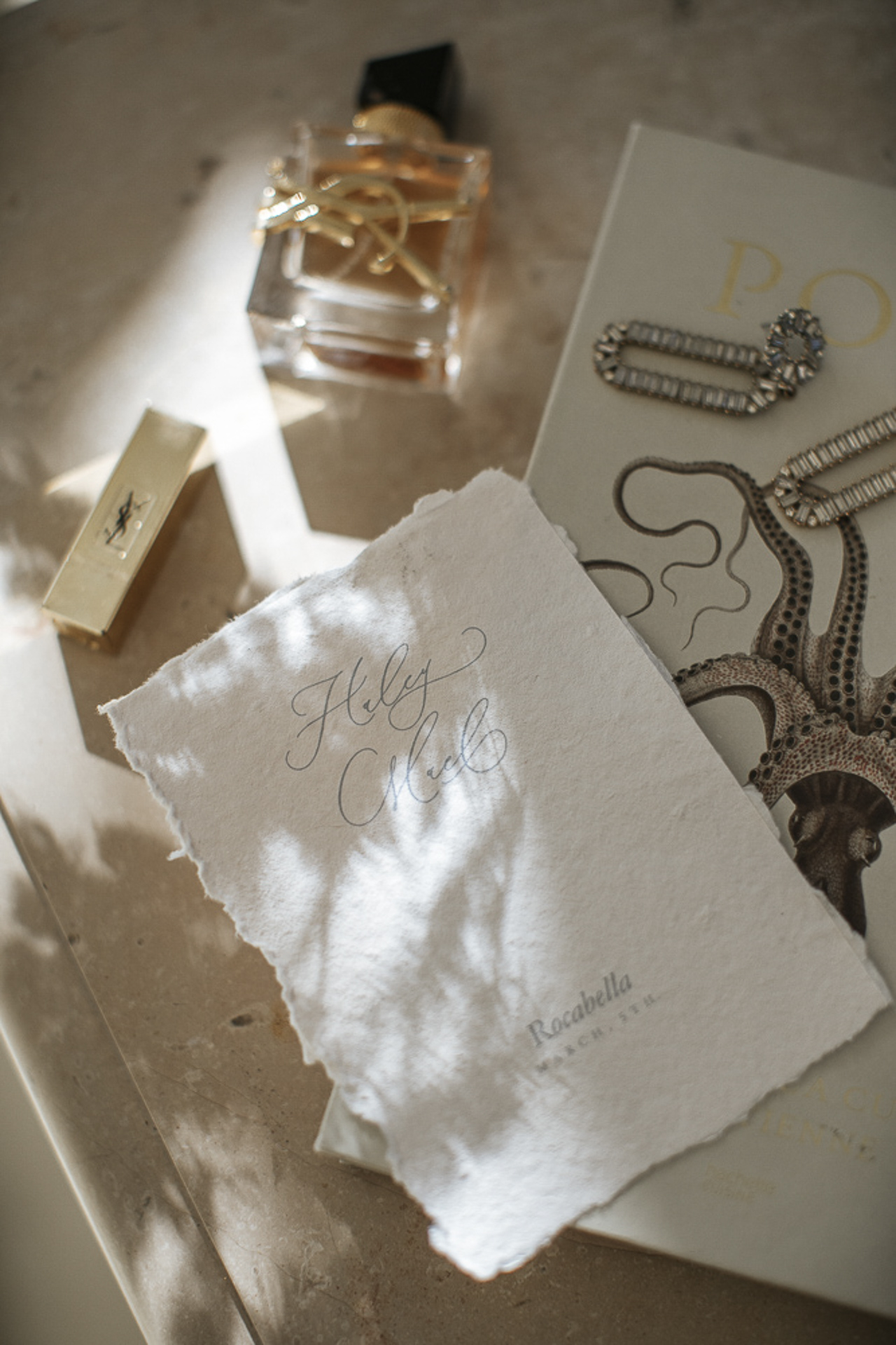 Flat lay de photographe de mariage