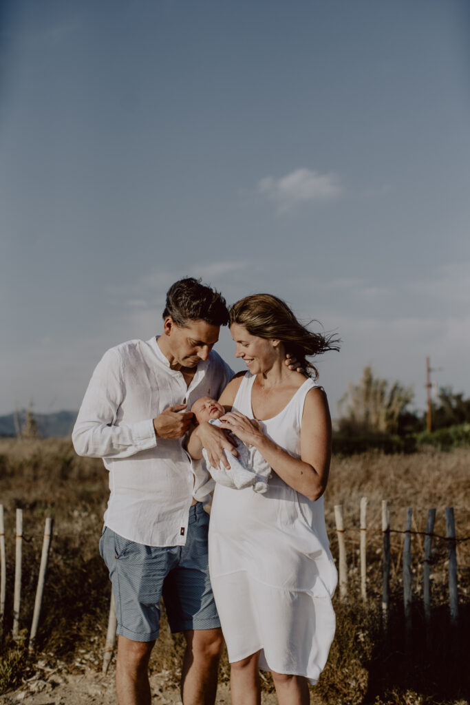 Photographe bébé à la mer